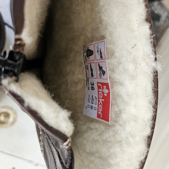 Womens brown Reiker boots size 36 - Picture 3 of 4